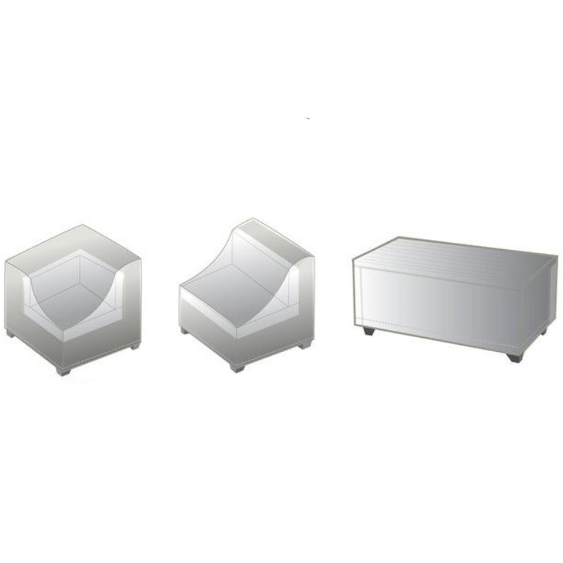 Afuera Living Contemporary 7 Piece All Weather Cover Set in Beige