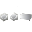 Afuera Living Contemporary 7 Piece All Weather Cover Set in Beige