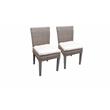 Afuera Living Contemporary 2 Armless Dining Chairs in Sail White