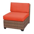 Afuera Living Contemporary Armless Patio Chair in Orange (Set of 2)