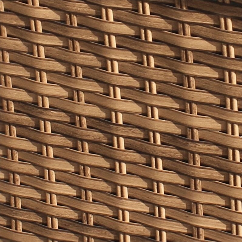 Afuera Living Contemporary 7 Piece Outdoor Wicker Sofa Set in Terracotta
