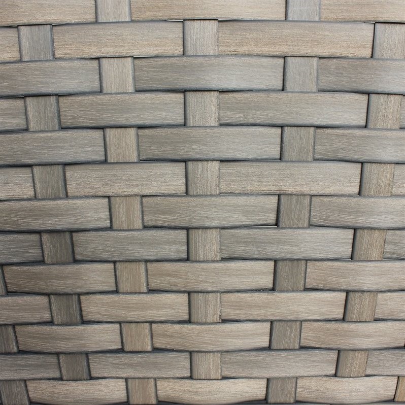 Afuera Living Outdoor Traditional Wicker Club Chair in Beige