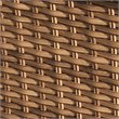 Afuera Living Wicker Patio Arm Dining Chairs in Wheat (Set of 2)