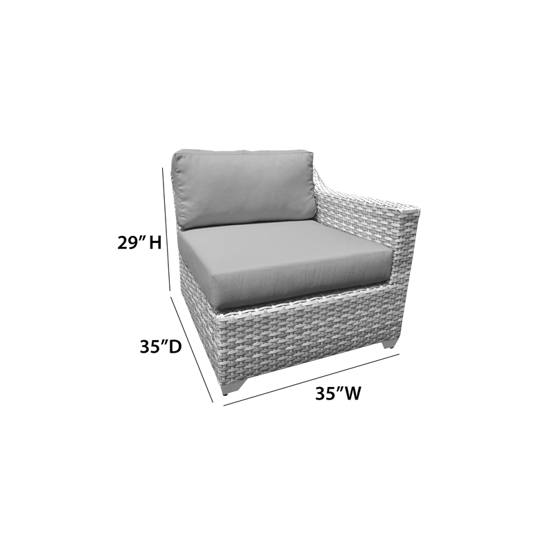 Afuera Living 6 Piece Outdoor Seating Group with Cushions in Beige
