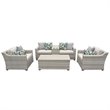 Afuera Living 6 Piece Outdoor Seating Group with Cushions in Beige