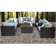 Afuera Living 7-Piece Outdoor Wicker Patio Furniture Set in Spa