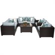 Afuera Living 7-Piece Outdoor Wicker Patio Furniture Set in Spa