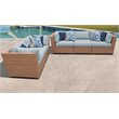 Afuera Living 5 Piece Outdoor Wicker Patio Furniture Set in Spa