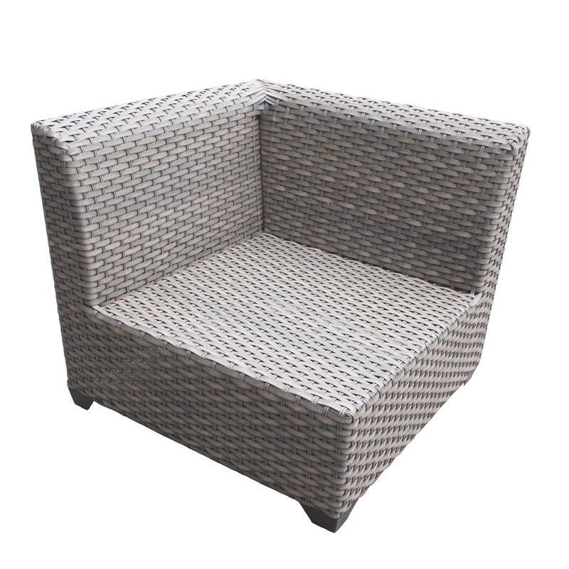 Afuera Living 7 Piece Outdoor Wicker Patio Furniture Set in Black