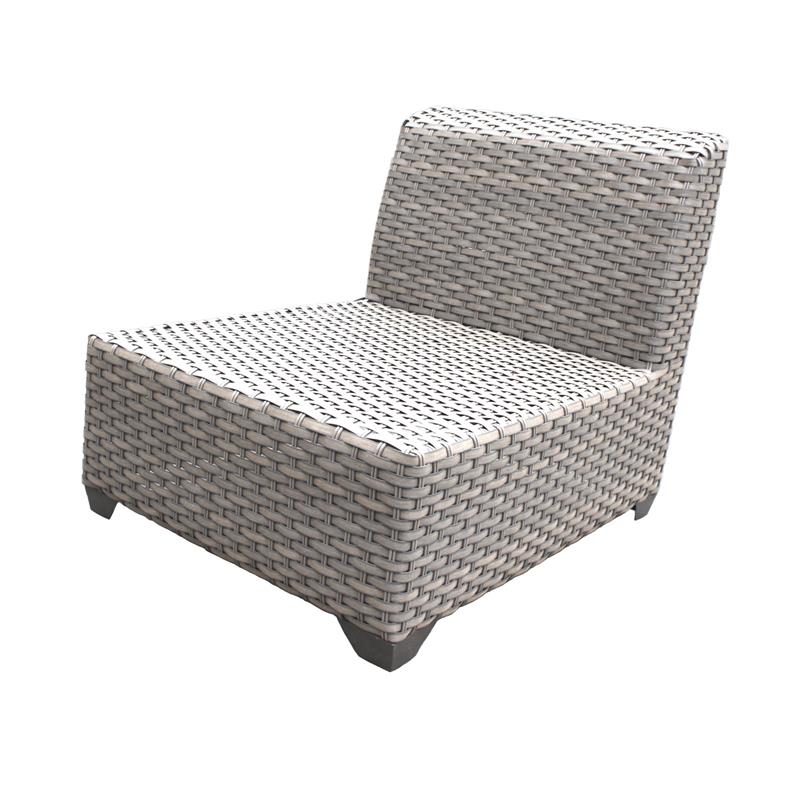 Afuera Living 7 Piece Outdoor Wicker Patio Furniture Set in Black