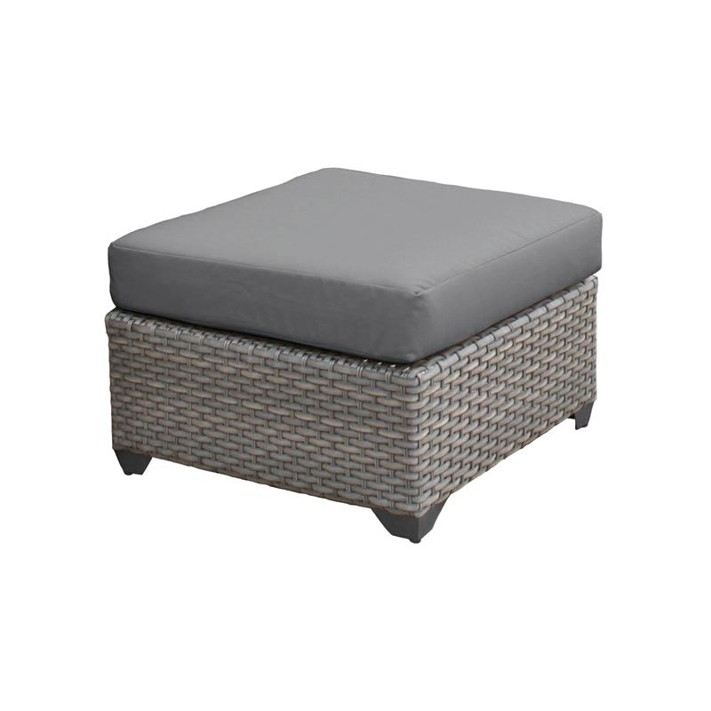 Afuera Living 9 Piece Outdoor Wicker Patio Furniture Set in Black