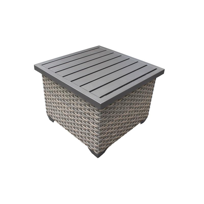 Afuera Living 9 Piece Outdoor Wicker Patio Furniture Set in Black