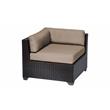 Afuera Living 6 Piece Outdoor Wicker Patio Furniture Set in Black