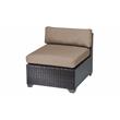 Afuera Living 6 Piece Outdoor Wicker Patio Furniture Set in Black