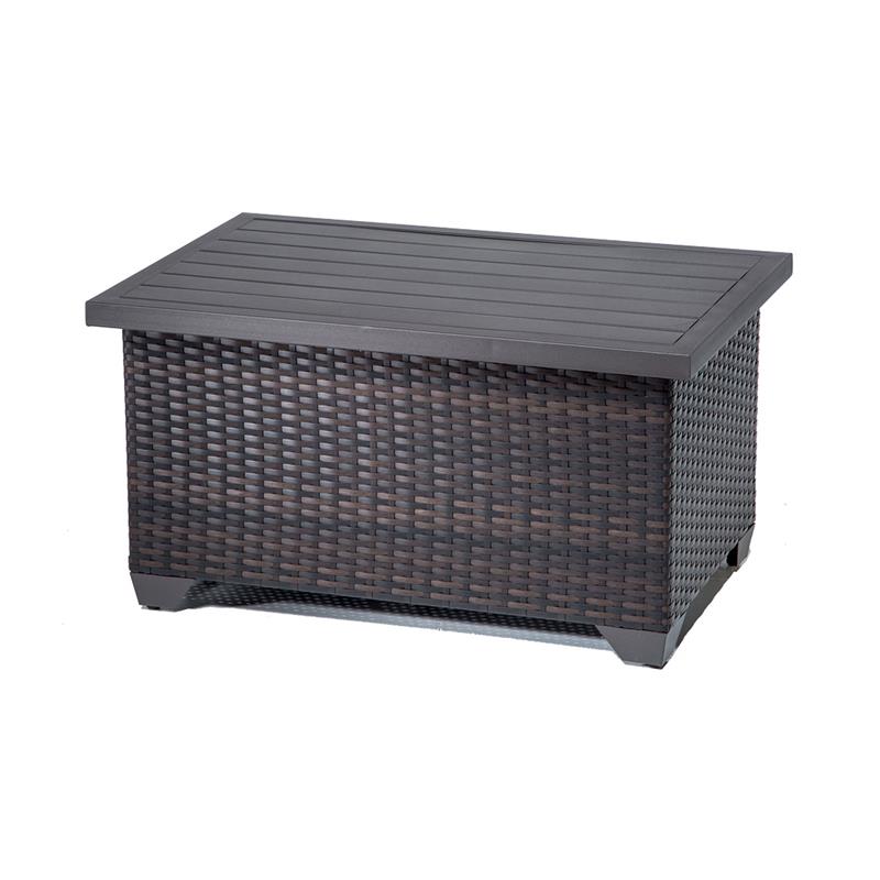Afuera Living 6 Piece Outdoor Wicker Patio Furniture Set in Black