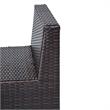 Afuera Living 6 Piece Outdoor Wicker Patio Furniture Set in Black
