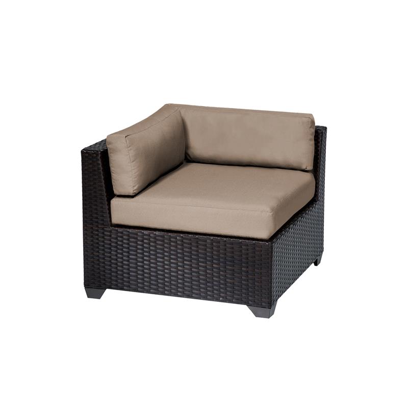Afuera Living 9 Piece Outdoor Wicker Patio Furniture Set in Black