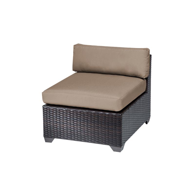 Afuera Living 9 Piece Outdoor Wicker Patio Furniture Set in Black