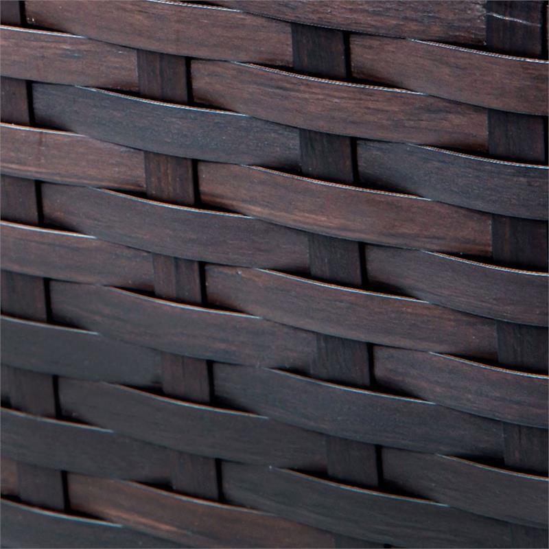 Afuera Living 6 Piece Outdoor Wicker Patio Furniture Set in Black