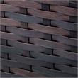Afuera Living 6 Piece Outdoor Wicker Patio Furniture Set in Black