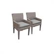 Afuera Living Square Dining Table with 4 Dining Chairs in Sail White
