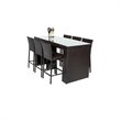 Afuera Living Bar Table Set With Barstools 7 Piece Outdoor Patio Furniture