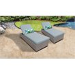 Afuera Living Chaise Set of 2 Outdoor Wicker Patio Furniture in Spa