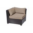 Afuera Living Traditional 17 Pc Wicker Outdoor Sectional Set in Black