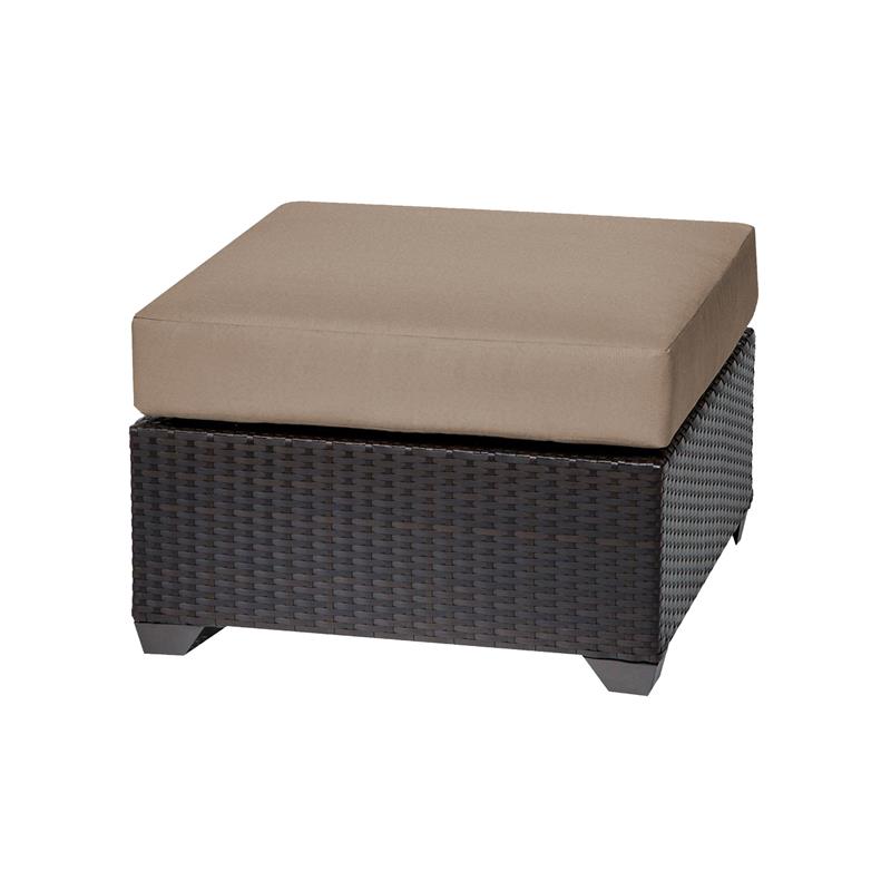 Afuera Living Traditional 17 Pc Wicker Outdoor Sectional Set in Black