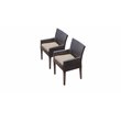Afuera Living Patio Dining Table with 4 Dining Chairs and 1 Bench in Terracotta