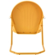 Afuera Living 3 Piece Metal Patio Conversation Set in Tangerine