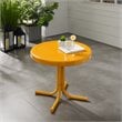 Afuera Living Modern Metal Patio End Table in Tangerine Gloss