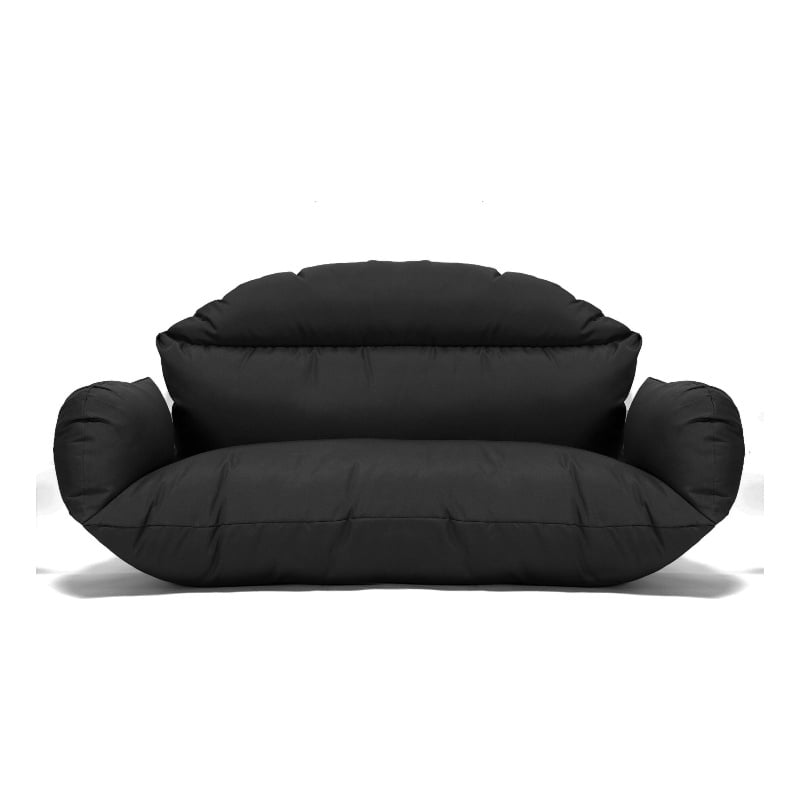 Afuera Living 2 person Double Egg Swing Chair Cushion in Black