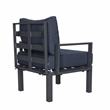 Afuera Living 7-Piece Patio Set with Coffee Table and Cushions in Blue