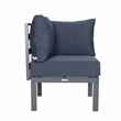 Afuera Living 7-Piece Patio Set with Coffee Table and Cushions in Blue