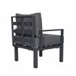 Afuera Living 7-Piece Patio Set with Coffee Table and Cushions in Black