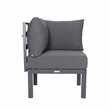 Afuera Living 7-Piece Patio Set with Coffee Table and Cushions in Black