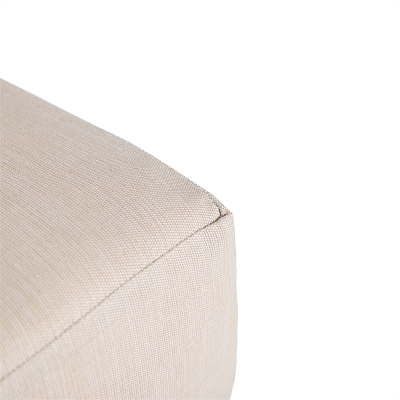 Afuera Living 6-Piece Patio Set in Black Aluminum with Beige Cushions