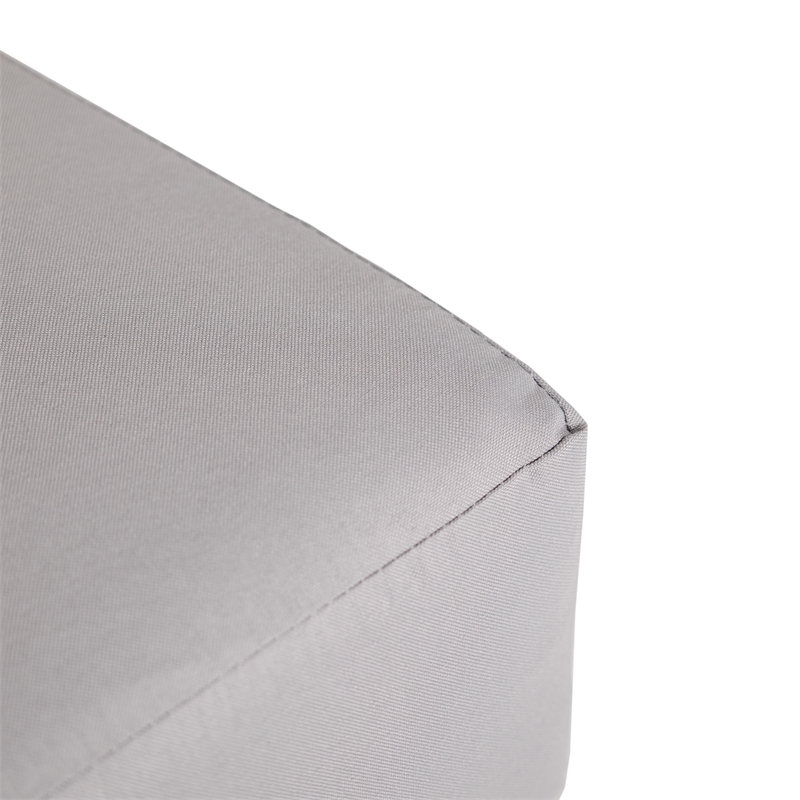 Afuera Living 6-Piece Patio Set in Black Aluminum with Light Gray Cushions