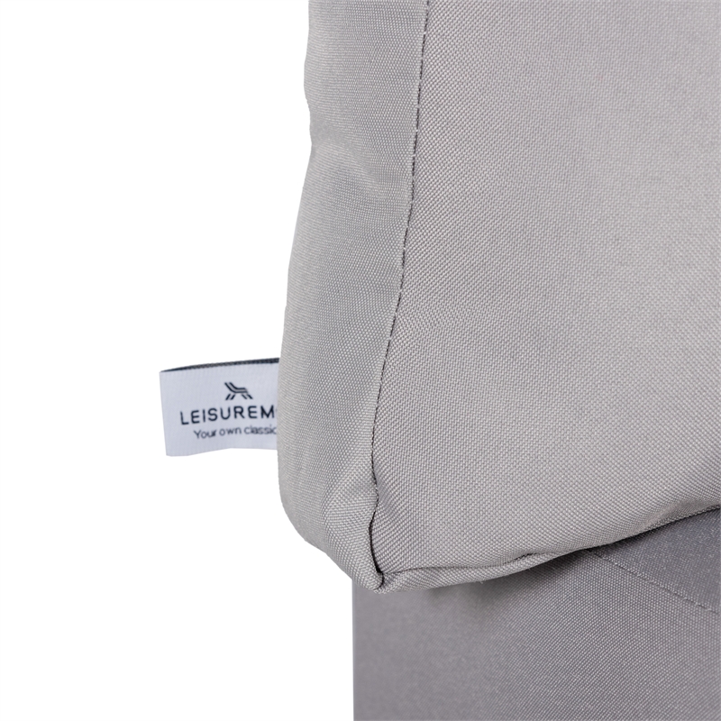 Afuera Living 6-Piece Patio Set in Black Aluminum with Light Gray Cushions