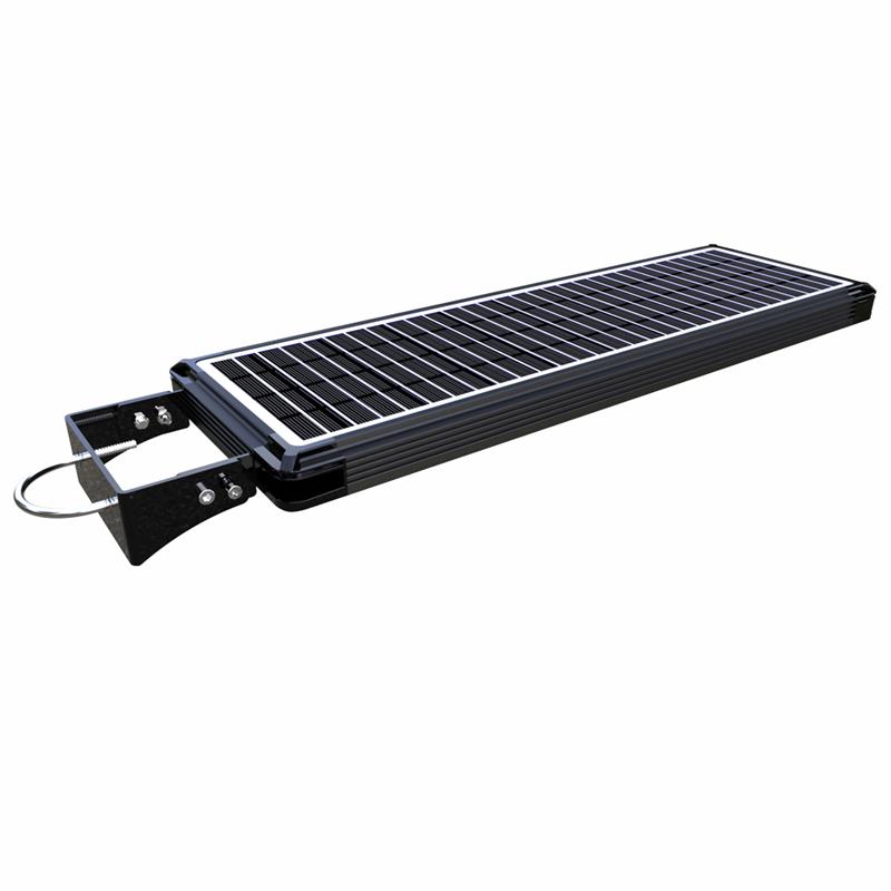 Afuera Living Solar Power AI-Smart Cree LED Area Parking Light in Black