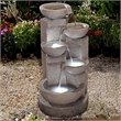 Afuera Living Multi-tier Bowls Water Fountain with Led Light