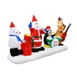 Afuera Living Modern 9FT Multi-Colored Christmas Band Inflatable.