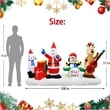 Afuera Living Modern 9FT Multi-Colored Christmas Band Inflatable.