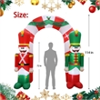 Afuera Living 9FT Multi-Colored Christmas Soldier Arch Inflatable.