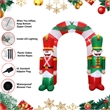 Afuera Living 9FT Multi-Colored Christmas Soldier Arch Inflatable.