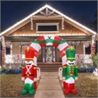 Afuera Living 9FT Multi-Colored Christmas Soldier Arch Inflatable.