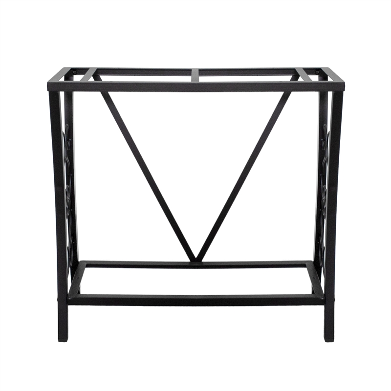 Afuera Living Contemporary 29 Gallon Metal Aquarium Stand in Black