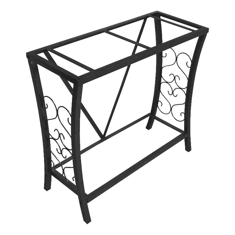 Afuera Living Contemporary 29 Gallon Metal Aquarium Stand in Black