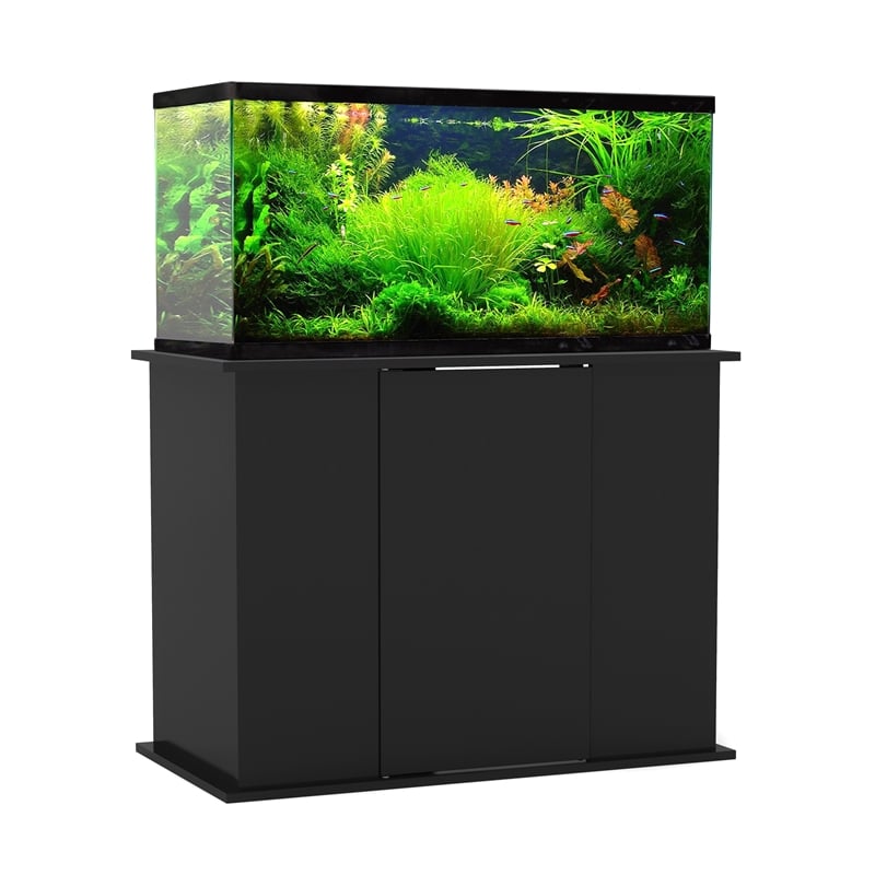 Afuera Living Modern 50/65 Gallon Black Upright Aquarium Stand